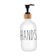 thumbnail image 1 of Dispensador de jabón Dispensador de jabón líquido Botella rellenable 500 ml Botellas vacías con manos blancas, 1 of 9