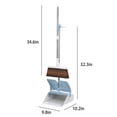 thumbnail image 3 of TIMIFIS Balai Balais Intérieur 180° Rotatif Rangement Vertical Type à Aspiration Magnétique Balais à Pression et Ensemble Pelle et Balai avec Dents de Raclage et Couvre-Balais Nettoyage en Profondeur Convient pour la Maison -, 3 of 6