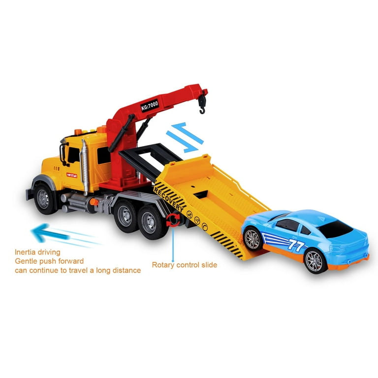 KIDSTHRILL 4 Small Set Construction Trucks for Kids Toys for 3+ Year Old  Boys & Girls - Digger, Dump Truck, Excavator Toy Cement Mixer and Crane