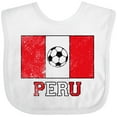 thumbnail image 3 of Inktastic Peruvian Soccer Boys or Girls Baby Bib, 3 of 4
