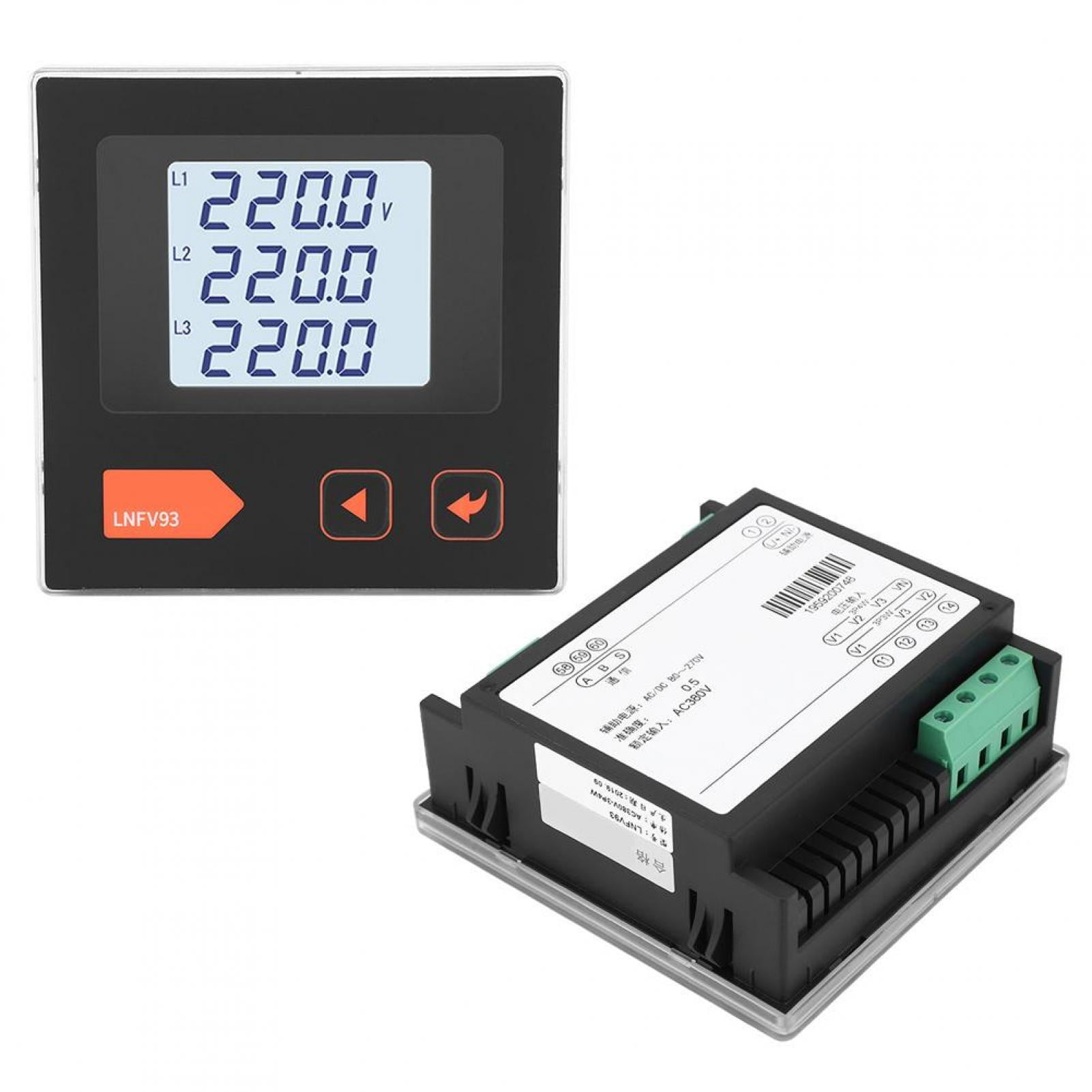 Digital Three Phase Frequency Power Energy Meter Intelligent Programmable Ammeter For Electrician For Industry Digital Three Phase Frequency Power Energy Meter Intelligent Programmable Ammeter For Electrician For Industry
