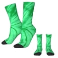 thumbnail image 2 of Green Tie Dye Stockings Women Men Spiral Swirl Socks Medium Soft Vintage Socks Autumn Runn, 2 of 7