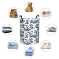 thumbnail image 4 of Fotbe Vintage Floral 1 Cesto de Ropa con Asas, Cesto Impermeable de Gran Capacidad, Bolsa de Lavado para Dormitorio, Cesto de Ropa con Ruedas y Asas-Medium, 4 of 6
