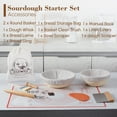 thumbnail image 5 of 17 Pieces Banneton Bread Proofing Basket Set - 9 and 10 inch Round Sourdough Bread Proofing Baskets - A Complete Bread Making Kit, Danish Whisk, Bowl Scraper, Dough Scraper, & Bread Lame, 5 of 12