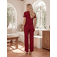 thumbnail image 3 of Conjunto 2 Piezas Casual Chic para Mujer, Blusa de Manga Corta y Pantalón Cómodo, Estilo Elegante y Sofisticado para Mujer, 3 of 5