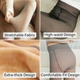 thumbnail image 5 of Fleece Lined Tights, LOFIR Sheer Tights, Winter Thermal Pantyhose for Women, Fake Translucent  Warm for Women Ladies in Cold Weather, Black, 5 of 8