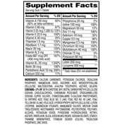 Equate Complete Multivitamin/Multimineral Supplement Tablets, Adults 50+, 220 Count, Compare to Centrum® Silver® Adults 50+