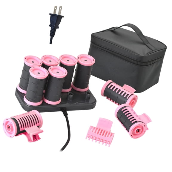 Hot Hair Curlers 8PCS 3.5CM Diameter Heated Rollers For Salon Like Hairstyles At Home 110V