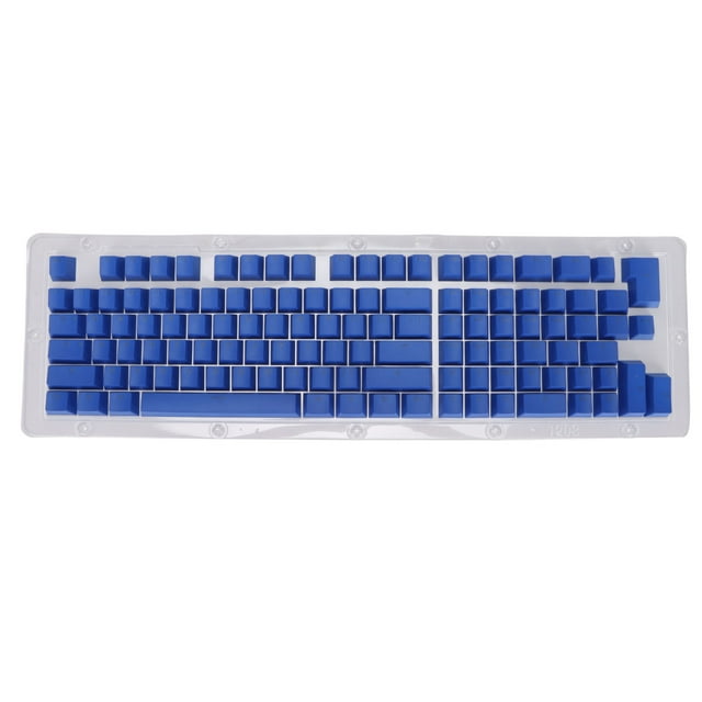 Teclas de teclado PBT OEM de 114 teclas, altura de dos colores, inyección de luz, transmisión de teclas mecánicas, mini, azul oscuro