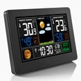 thumbnail image 3 of Labymos 3-In-1 Weather Station Clock Wall-Mounted Digital Clock Thermometer Hygrometer Barometer Indoor Outdoor Color Screen, 3 of 8