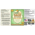 thumbnail image 2 of Sage (Salvia Officinalis) Glycerite, Organic Dried Leaves Alcohol-FREE Liquid Extract (Herbal Terra, USA) 2 oz, 2 of 2