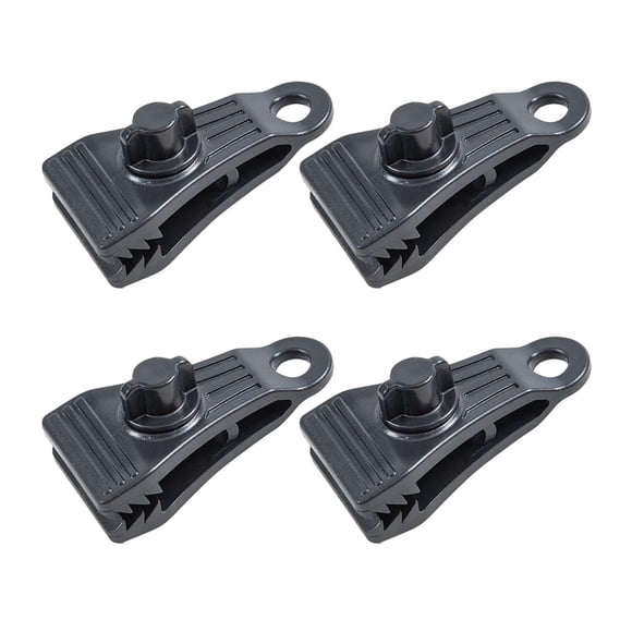 Vensio -4 Pcs Heavy Duty Tarpaulin Clamps with 4cm Thickened Alligator Mouth, High Strength PP Tarp Clips for Outdoor Tents Canopies and Boat Covers, 20kg Grip