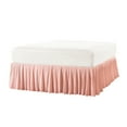 thumbnail image 3 of Home Soft Things Pleated Bed Skirt - 18" drop Length - Dusty Pink - Queen (60" x 80" + 18"), 3 of 5
