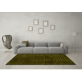 thumbnail image 3 of Ahgly Company Machine Washable Indoor Rectangle Abstract Yellow Modern Area Rugs, 5' x 7', 3 of 4