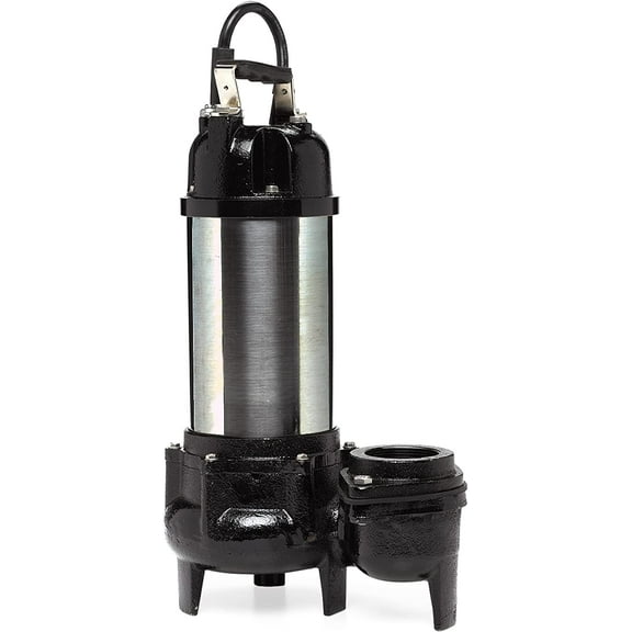 Little Giant WGFP-150 115 Volt, 9750 GPH Stainless Steel and Cast Iron Water Feature Pump with 19-Ft. Cord, Black, 566071