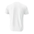 thumbnail image 4 of Cotton Shirt for Men Short Sleeve Chest Pocket Tee Solid Color Henley Collar Button Front Classic Fit Regular Casual T-Shirt, #01 White, M, 4 of 5