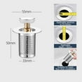 thumbnail image 1 of Stainless Steel Sink Aid, Kitchen Sink Drain Strainer, Sink Stopper, 1 of 9