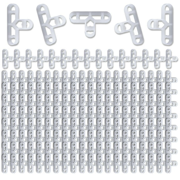 Pack of 200 Tile Spacers 10mm 3/8 Inch Accessory for Bricklaying and Flooring Clear Designs for Easy Application
