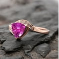 thumbnail image 3 of Flawless Ruby Antique Wedding Ring Trilliant Cut Gemstone Women Ring Solid Gold Engraved Ring Bridesmaid Stacking Ring Delicate Gift Jewelry, 3 of 5