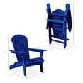 thumbnail image 7 of Best Choice Products Folding Adirondack Chair Outdoor, Wooden Accent Lounge Furniture w/ 350lb Capacity - Blue, 7 of 7