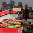 thumbnail image 7 of Portable Ceramic BBQ Charcoal Grill 12 inch, Max 800°F, Easy to carry, for Outdoor Cooking, Picnic, Patio, Backyard, 7 of 7