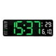 thumbnail image 1 of Reloj de pared digital Zulema Pantalla LED Mute 32 cm verde, 1 of 8