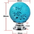 Clear Crystal Glass Drawer Pulls with Bubble Ball® Door
