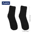 thumbnail image 2 of unbranded 3Pares Calcetines De Piso Y Esponjosos De Coral Fleece Para Días Fríos En Color Negro, 2 of 5
