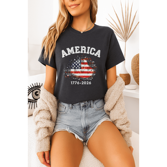 Comfort Colors USA 250 Shirt, Retro USA Shirt, Trendy 4th of July Shirt, July 4th Graphic Tee , Sizes S-5XL - The Golden Shop