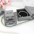 Eosunjian Jewelry Storage Box Side Bowknot Design Multifunctional with