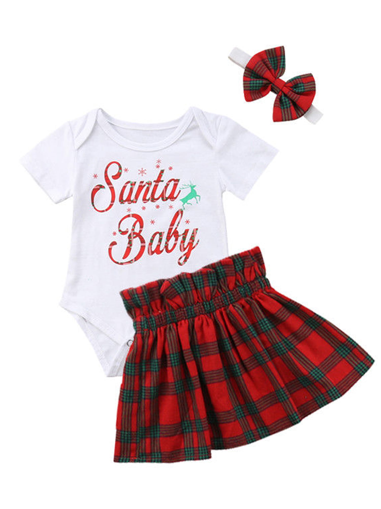 santa baby girl outfit