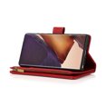 thumbnail image 2 of Allytech Galaxy Note20 Ultra 5G Case, PU Leather Zipper Wallet Case 9 Cards Holder Hand Wrist Strap Stand Shockproof Protective Flip Case Cover for Samsung Note20 Ultra 6.9" - Red, 2 of 8