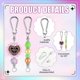 thumbnail image 4 of 24 Pieces Beadable Keychain Bars Bulk DIY Blank Keychain Bar, 4 of 5