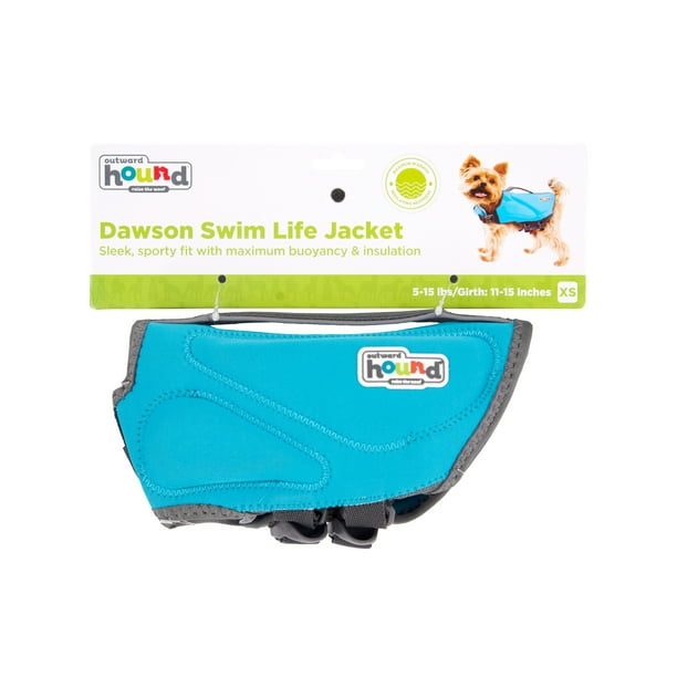 Outward Hound Dawson Swim Dog Life Jacket Blue XS Walmart Business Supplies