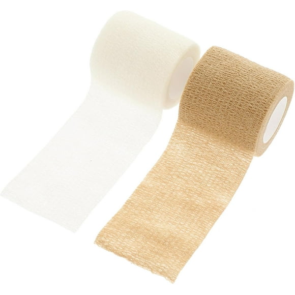 1set Elastic Thickened Finger Bandage Welly Bandages Injury Gauze Skin Tape Fingertip Bandages Large Bandages Grip Scar Tape Sport Tape Elastic Wrap Bandages Non-Woven 12rolls