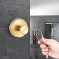 thumbnail image 4 of 4 Pack Gold Suction Cup Hooks for Bathroom Wall, No Drill Towel Hooks for Glass Kitchen Tile Hanging Towels Robes and Loofahs, 4 of 7