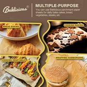 Baklicious 100 Pcs 16x24inch Heavy Duty Pre-Cut Unbleached Parchment Paper Baking Sheets