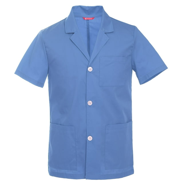 Manteau de Laboratoire à Manches Courtes pour Hommes de 31 Pouces