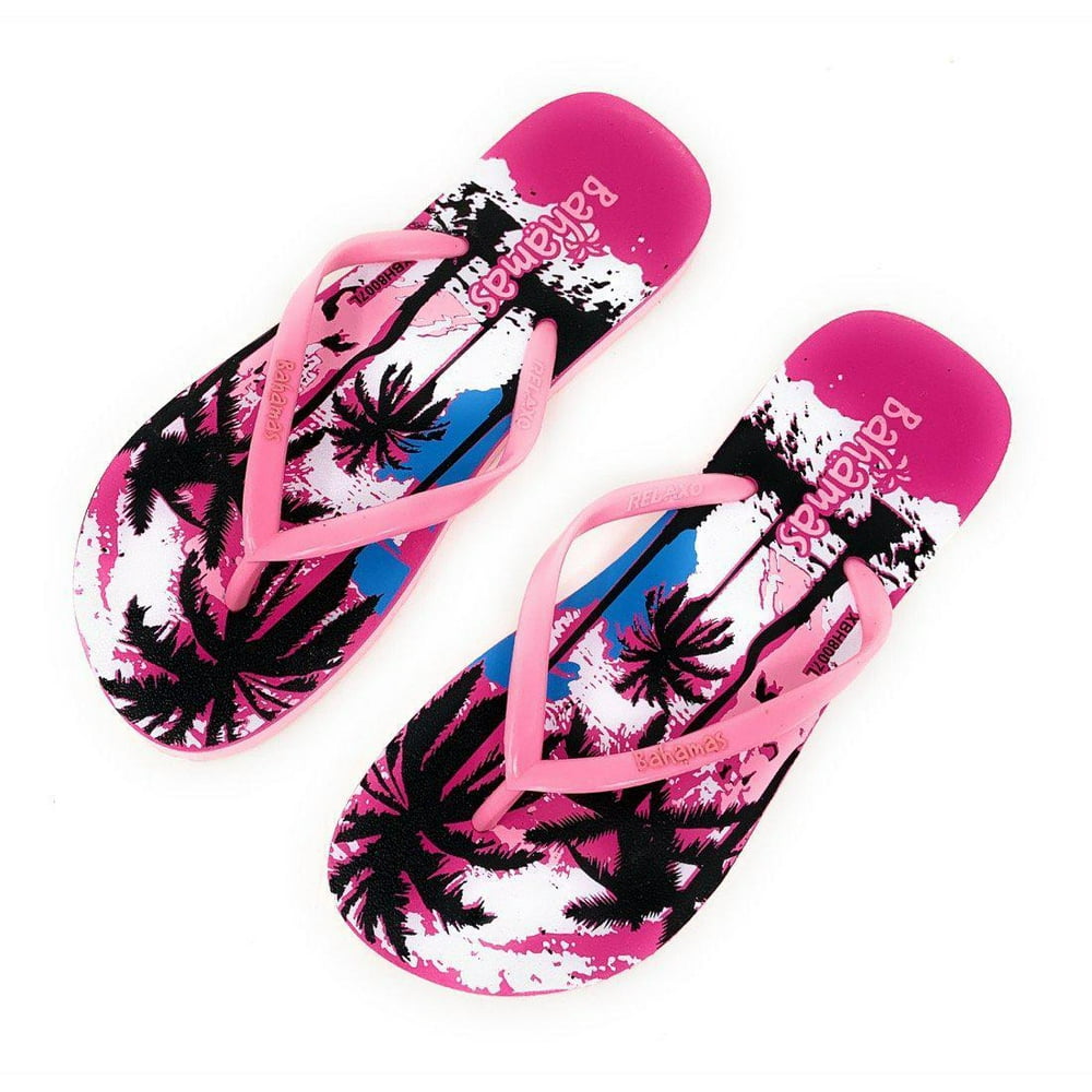 Relaxo Bahamas Beach Flip Flops Sandals Slippers for Women with