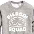 thumbnail image 3 of Instant Message - Dyngus Day - Pierogi Squad - Polish Holiday Celebration - Toddler & Youth Crewneck Fleece Sweatshirt, 3 of 6