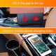 thumbnail image 4 of Riwesomey Soporte de almacenamiento de artículos diversos para automóvil, reemplazo desmontable, caja de cuero interna Universal para tarjetas Ventana automotriz Negro Tipo 2 Riwesomey VI017442-04, 4 of 6
