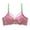 #0077-Hot Pink, variant on Women's Solid Color Wireless Mesh Bra, Breathable Hollow Out Cutout Design, Soft Stretch Polyester Fabric, Smooth T Shirt Back Style for Daily Casual Gift