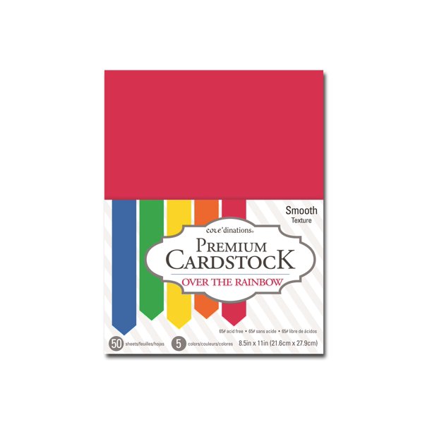 Core'dinations Premium Over The Rainbow Cardstock Letter 50