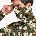 thumbnail image 7 of Dagegui Camouflage Sun Protection Shirt for Men Long Sleeve UV Hoodie Quick Dry Running Workout Gym Tee Outdoor UPF 50+ Rash Guard Pullover Tops Green M, 7 of 7