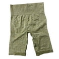 thumbnail image 3 of Pantalones cortos de yoga estilo ciclista para mujer, de cintura alta, para correr, hacer ejercicio y gimnasio. Amarillo, 3 of 9