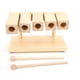 thumbnail image 3 of Bloques de música con martillo, bloque de percusión de madera 5 bloques de percusión de madera instrumento de ritmo de percusión los mejores materiales Jadeshay A, 3 of 8