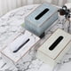thumbnail image 4 of Caja de pañuelos de cuero PU, funda, soporte, caja de almacenamiento, caja de soporte, servilletero, organizador Verde Macarena Funda para pañuelos de escritorio, 4 of 8