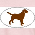 thumbnail image 3 of CafePress - Chocolate Lab Outline Women's Pink T Shirt - Women's Classic T-Shirt, 3 of 4