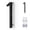 5IN-1, variant on 5-Inch Floating House Numbers, Modern Black Metal Address Digits and Letters for Exterior Wall, Front Door and Mailbox (Number 1)