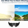 thumbnail image 4 of Wiher Smart Camera Glasses, 4k POV Sports Glasses HD Recording Video, Cycling Action Sunglasses, Wearable Audio Take a Picture Wireless Photography Shooting VCR，Suitable for Men and Women(Black), 4 of 8
